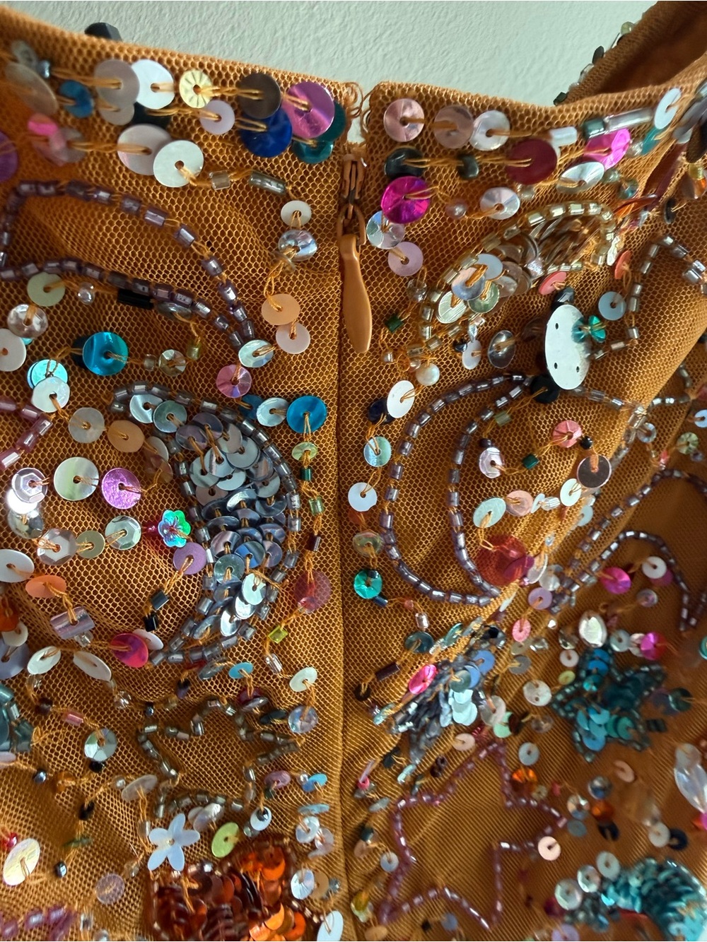 Nasty Gal Beaded Fringe Star Embellished Tassel Booty Shorts - Picture 7 of 7
